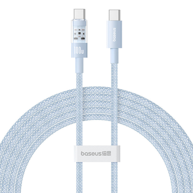Baseus Gem Fast-Charging Data Cable C to C 100W 2m, Blue