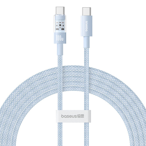 Baseus Gem Fast-Charging Data Cable C to C 100W 2m, Blue