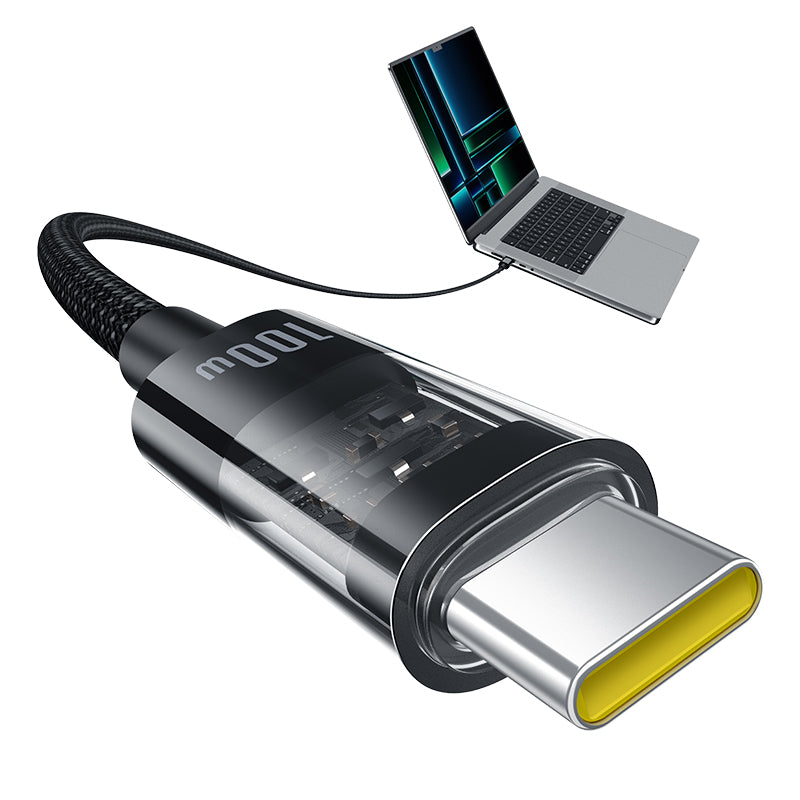 Baseus Gem Fast-Charging Data Cable C to C 100W 1m, Black