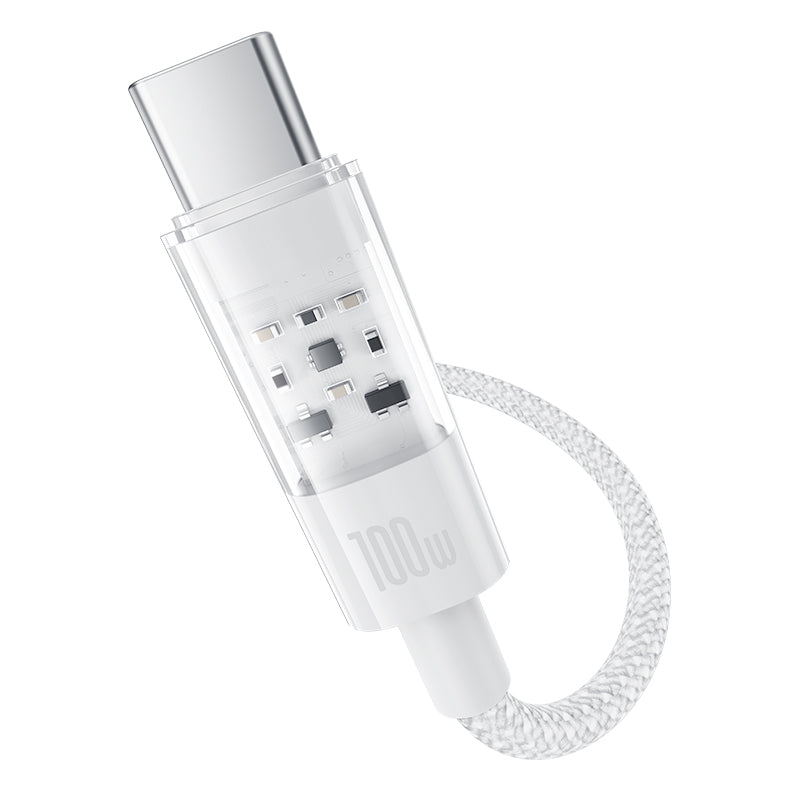 Baseus Gem Fast-Charging Data Cable C to C 100W 2m, White