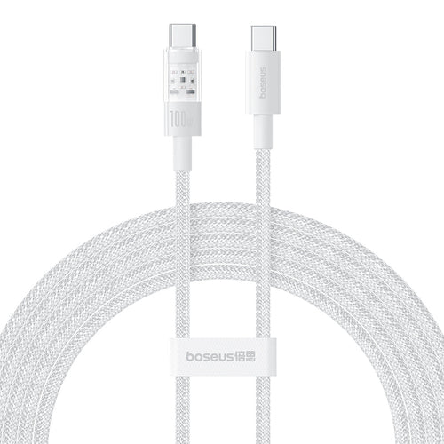 Baseus Gem Fast-Charging Data Cable C to C 100W 2m, White