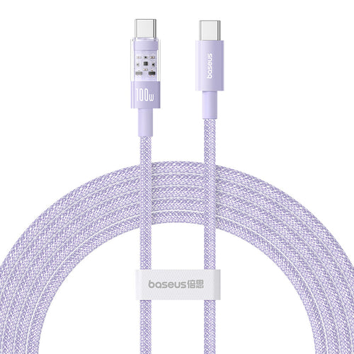 Baseus Gem Fast-Charging Data Cable C to C 100W 1m, Purple
