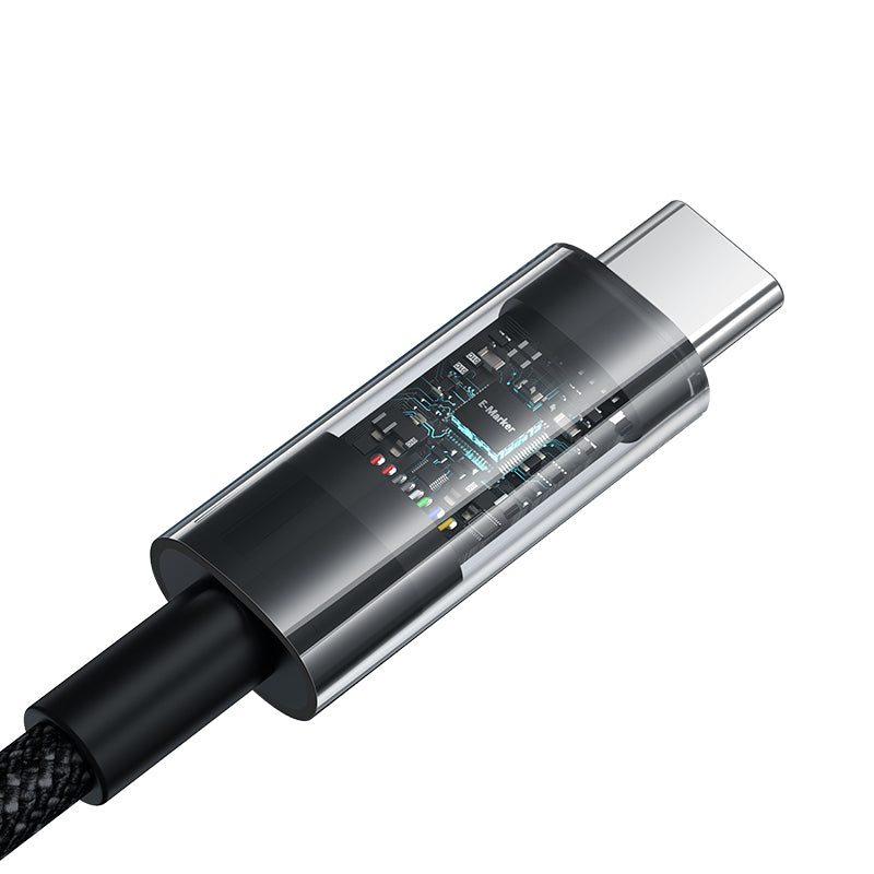 Baseus Gem Fast-Charging Data Cable C to C 100W 2m, Black
