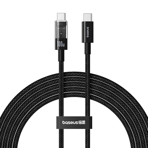 Baseus Gem Fast-Charging Data Cable C to C 100W 2m, Black
