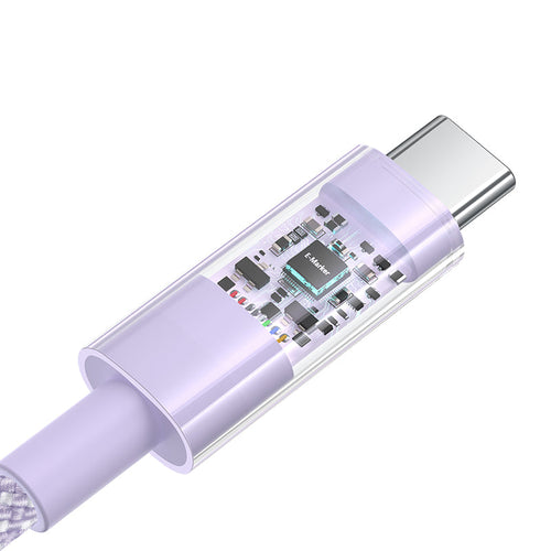 Baseus Gem Fast-Charging Data Cable C to C 100W 2m, Purple