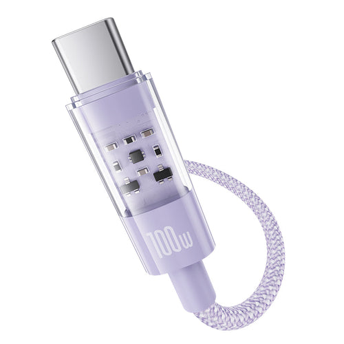 Baseus Gem Fast-Charging Data Cable C to C 100W 2m, Purple