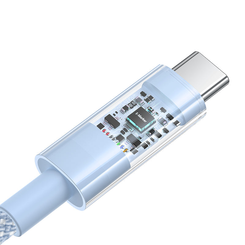Baseus Gem Fast-Charging Data Cable C to C 100W 1m, Blue