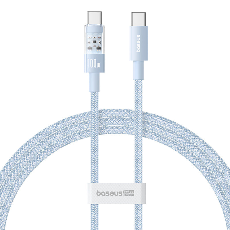 Baseus Gem Fast-Charging Data Cable C to C 100W 1m, Blue