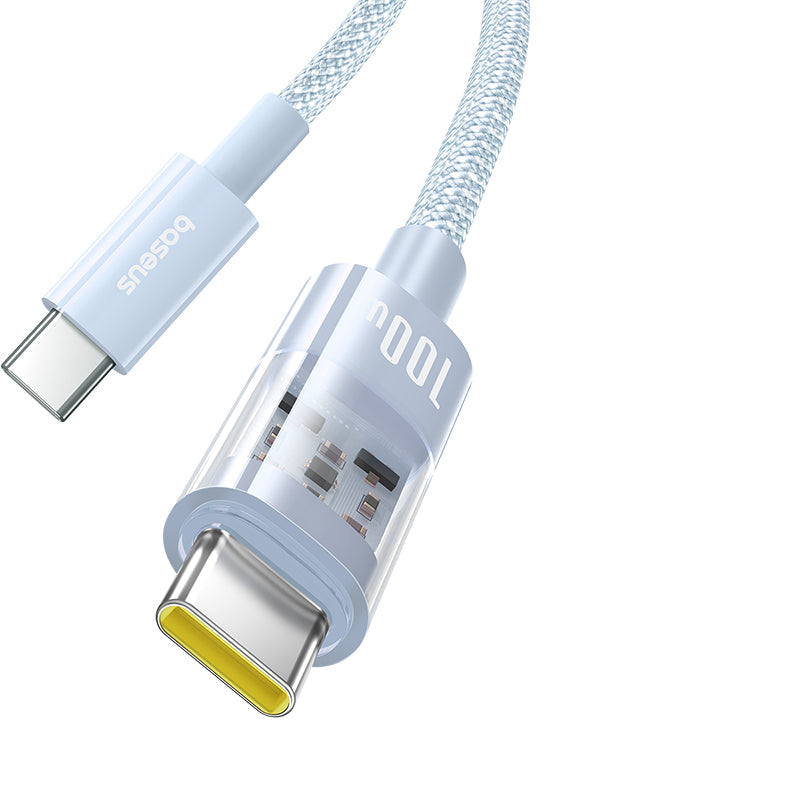 Baseus Gem Fast-Charging Data Cable C to C 100W 1m, Blue