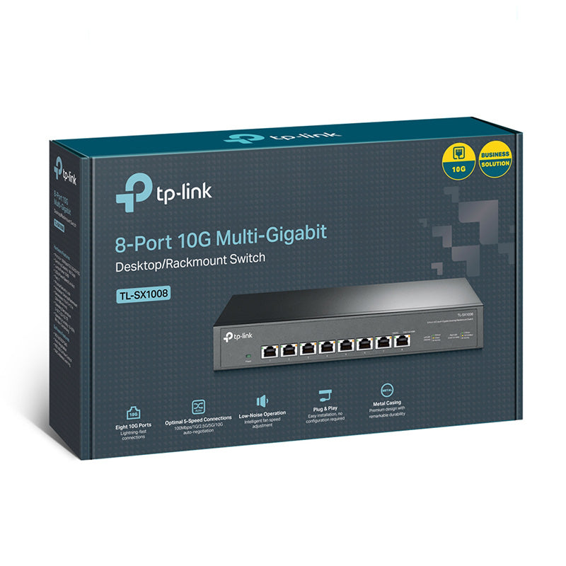 TP-Link TL-SX1008 8-Port 10G Desktop/Rackmount Switch – Challenger