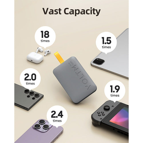Voltme Hypercore Sling 10000mAh Li-Polymer Power Bank (Grey)
