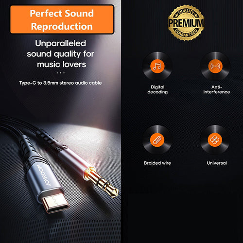 Joyroom A03 Type C to 3.5mm Audio Cable (1M)