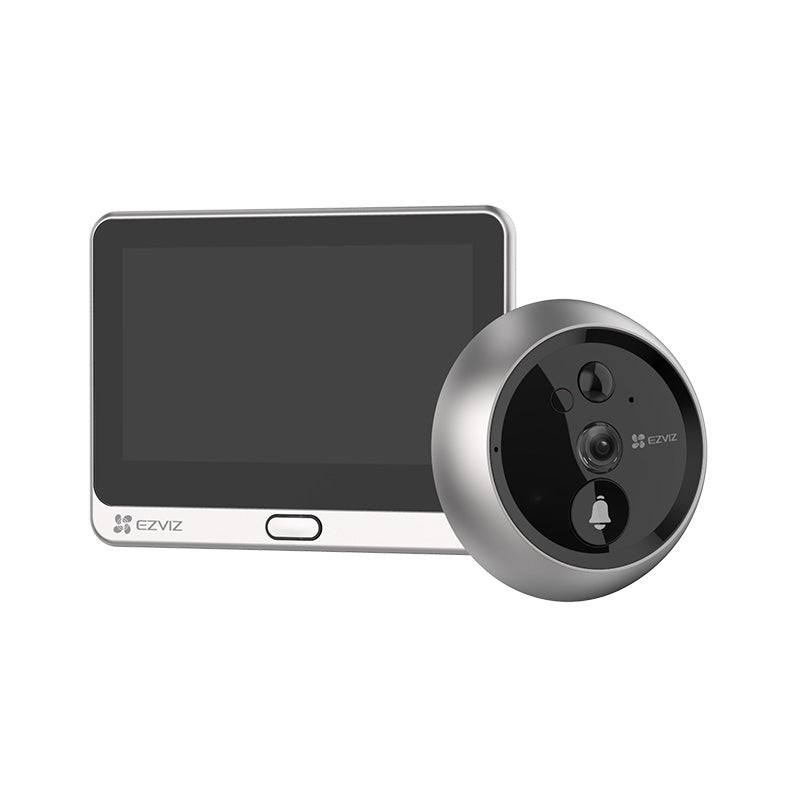 Ezviz DP2C 1080P (2MP) Wire-Free Peephole Doorbell (Silver