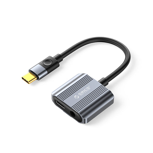 Orico AXCP-02-BK-BP Type-C to 3.5mm Headphone + Charge Adapter