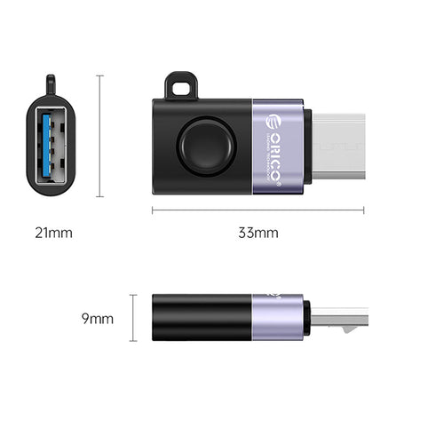 ORICO WBA-BK-BP Micro-B To USB-A Adapter