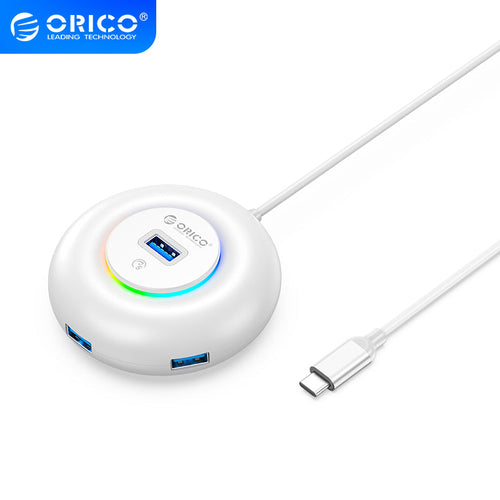 Orico YXR2-C3-10-WH-BP RGB 4-Port USB Hub 1m (White)