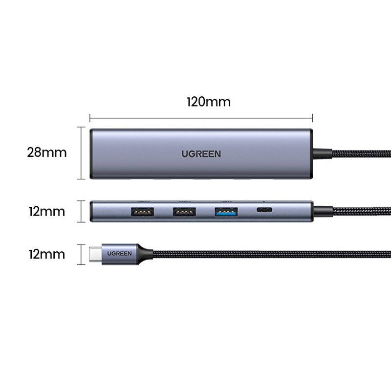Ugreen CM478 PD100W 5-in-1 USB-C Adapter