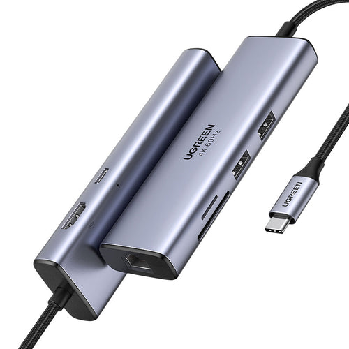 Ugreen-CM512 6-in-1 USB-C Multifuntional Adapter