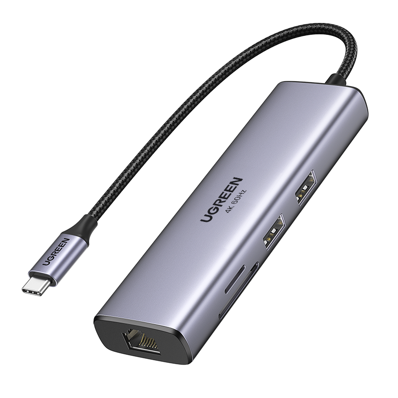 Ugreen-CM512 6-in-1 USB-C Multifuntional Adapter