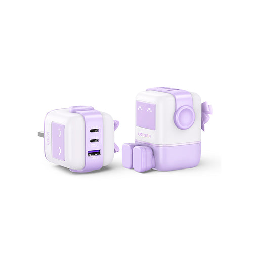 Ugreen CD361 Nexode RG 65W PD GaN Fast Charger (2C1A) - Purple