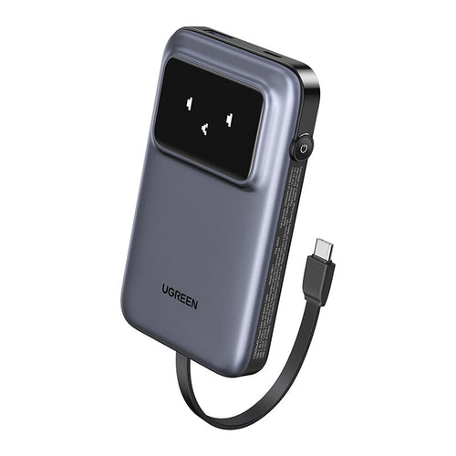 Ugreen PB511 10000mAh 30W PD Power Bank with Built-in USB-C to USB-C Cable (Black)