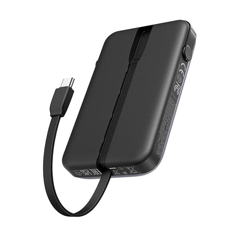 Ugreen PB511 10000mAh 30W PD Power Bank with Built-in USB-C to USB-C Cable (Black)