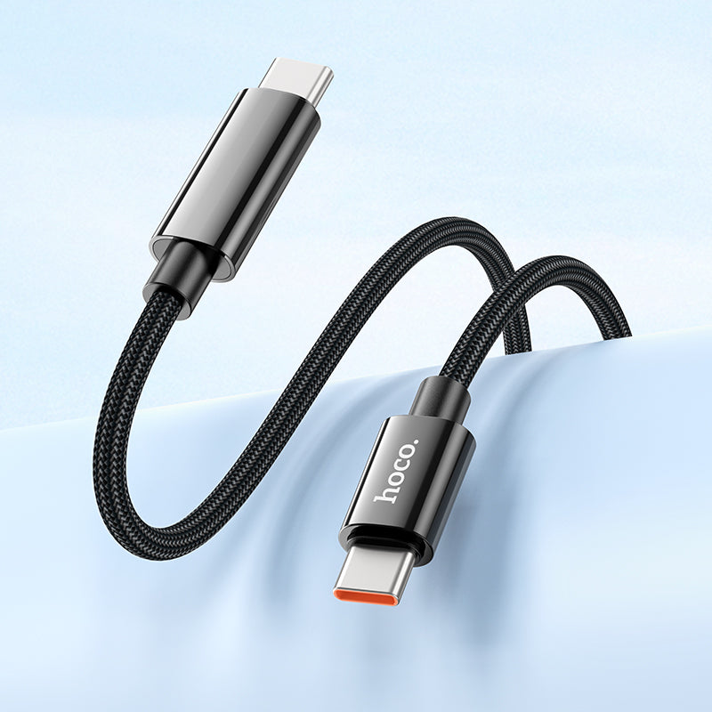 Hoco U125 Benefit 100W Charging Data Cable with Display Type-C to C