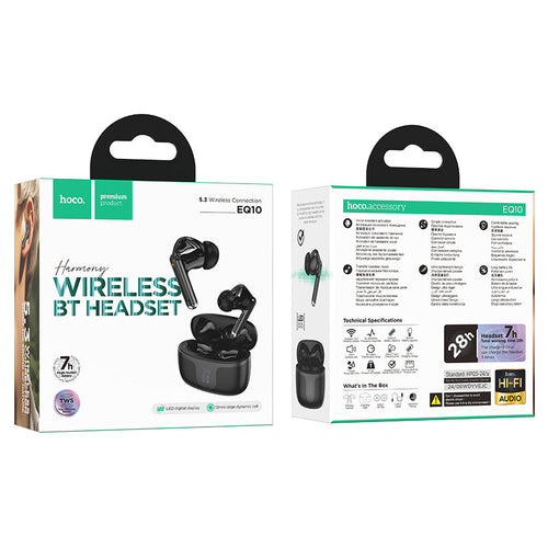 Hoco EQ10 Harmony True Wireless Headset (Black)