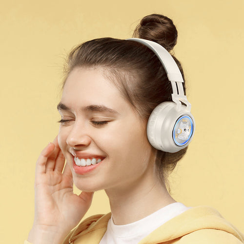 Hoco W50 Cute Fun BT Headphones (Milky White)