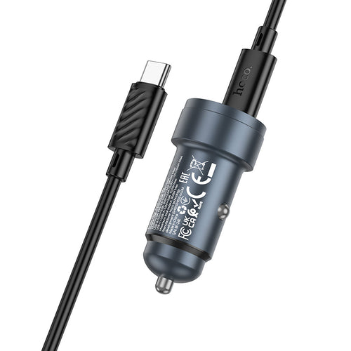 Hoco Z57A Glorious PD30W+QC3.0 C-C Car Charger Set