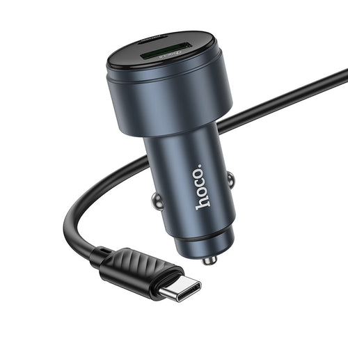 Hoco Z57B Glorious 63W Dual-Port PD45W+QC3.0 C-C Car Charger Set
