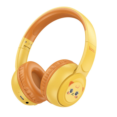 Hoco W60 Rhyme BT Headphones for Children (Sun Yellow)