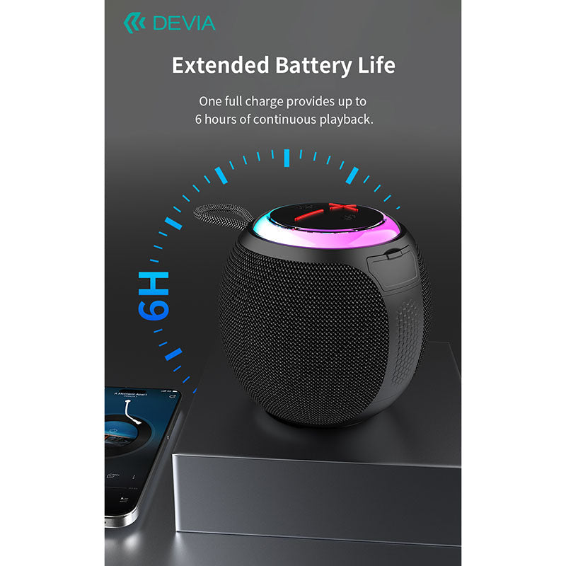 Devia EM505 Sound Lite1 Portable BT Speaker (Black)