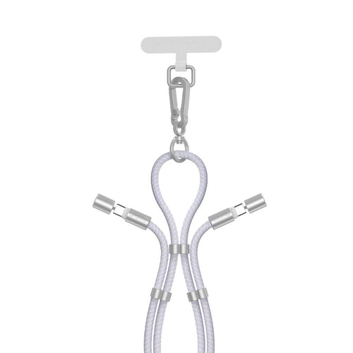 Devia EC657 Extreme Speed Series C To C PD 60W Woven Fast Cable Adjustable Lanyard (1.6M) Purple