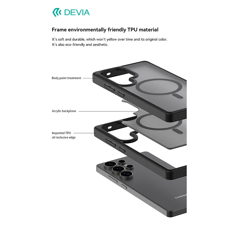 Devia Samsung S25 Plus Pino Series Magnetic Shockproof Case
