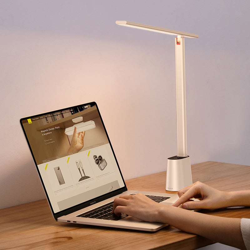 Baseus DGZG-02 Rechargeable Folding Desk Lamp [White]