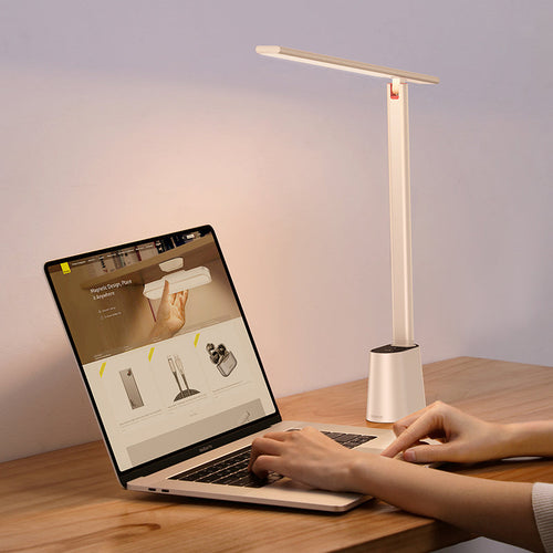 Baseus DGZG-02 Rechargeable Folding Desk Lamp [White]
