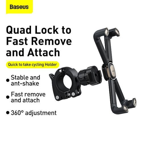 Baseus SUQX-01 Bicycle Smartphone Holder (Black)