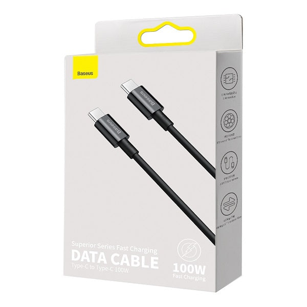 Baseus CATYS-B01 Type-C to Type-C Cable 100W 1M (Black)