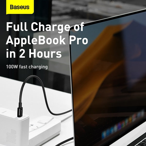 Baseus CATYS-B01 Type-C to Type-C Cable 100W 1M (Black)