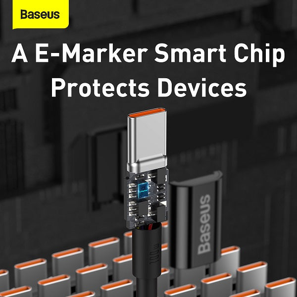 Baseus CATYS-B01 Type-C to Type-C Cable 100W 1M (Black)