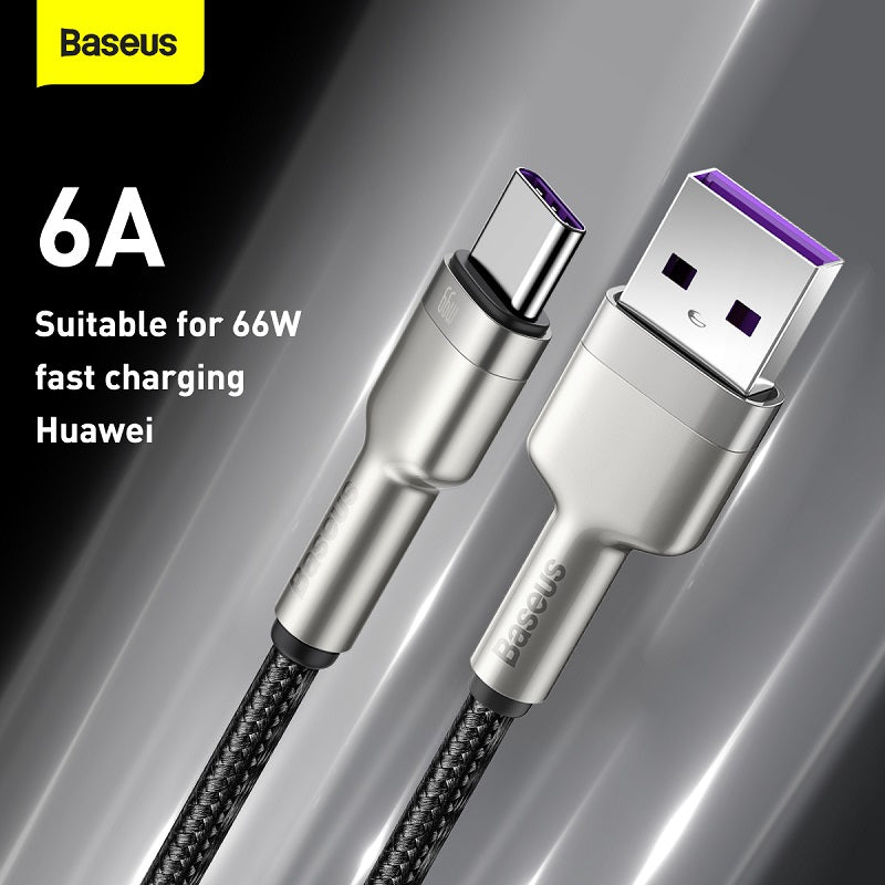 Baseus CAKF000001 USB to Type-C 66W Cable 0.25m Black