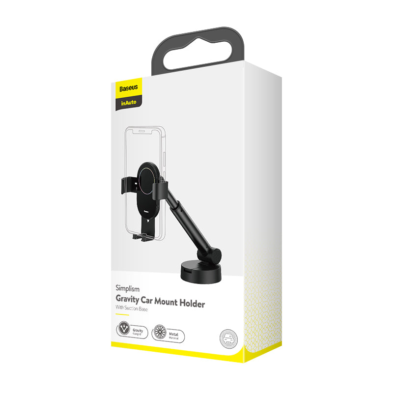 Baseus SUYL-JY01 Simplism Gravity Car Holder [Black]