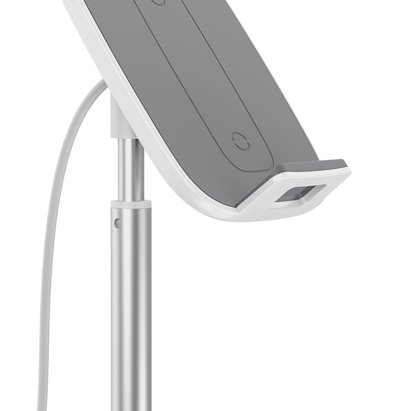 Baseus SUWY-D0S Literary Youth Desktop Bracket (Telescopic + Wireless Charging) Silver