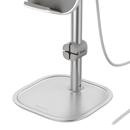 Baseus SUWY-D0S Literary Youth Desktop Bracket (Telescopic + Wireless Charging) Silver