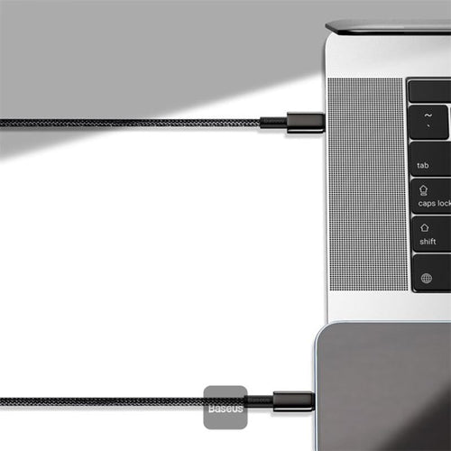 Baseus Tungsten Gold Type C to Type C 100W 1m Fast Charging Data Cable (Black)