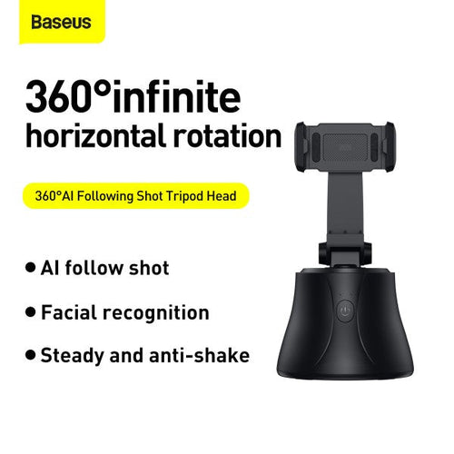 Baseus SUYT-B01 360°AI Following Shot Tripod Head (Black)