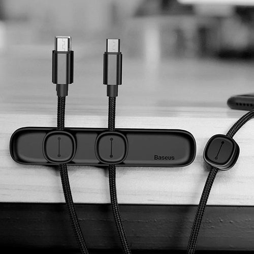 Baseus ACWDJ-01 Peas Cable Clip Black