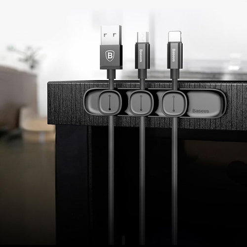 Baseus ACWDJ-01 Peas Cable Clip Black