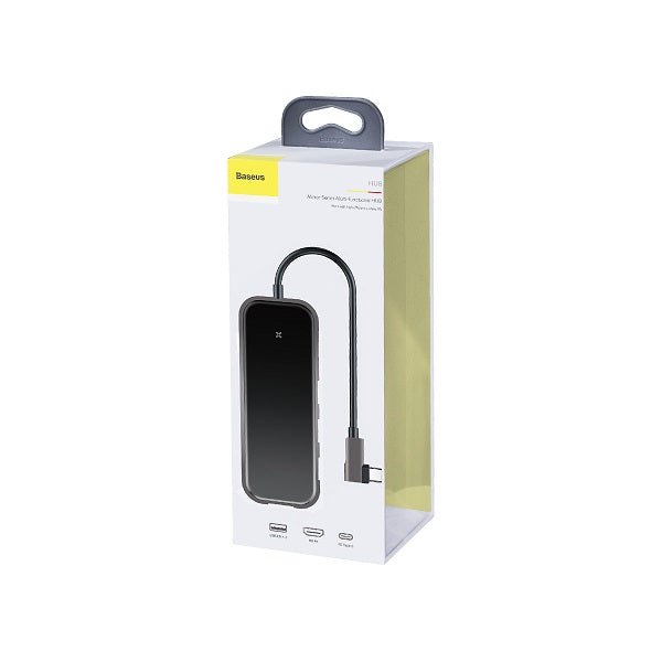 Baseus CAHUB-BZ0G Multi-functional HUB (Type-C to 3xUSB3.0+HD4K+PD) (Gray)